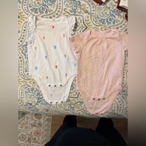 GAP Kids Short Sleeve Tees - White and Pink